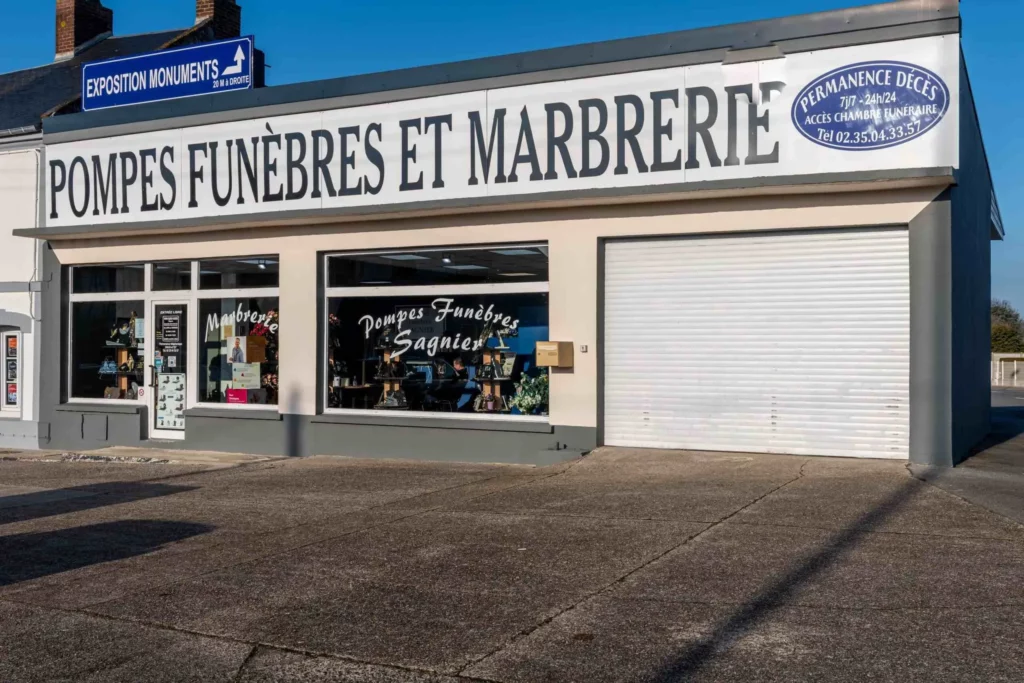 Agence Pompes Funèbres et Marbrerie Sagnier, permanence décès et exposition